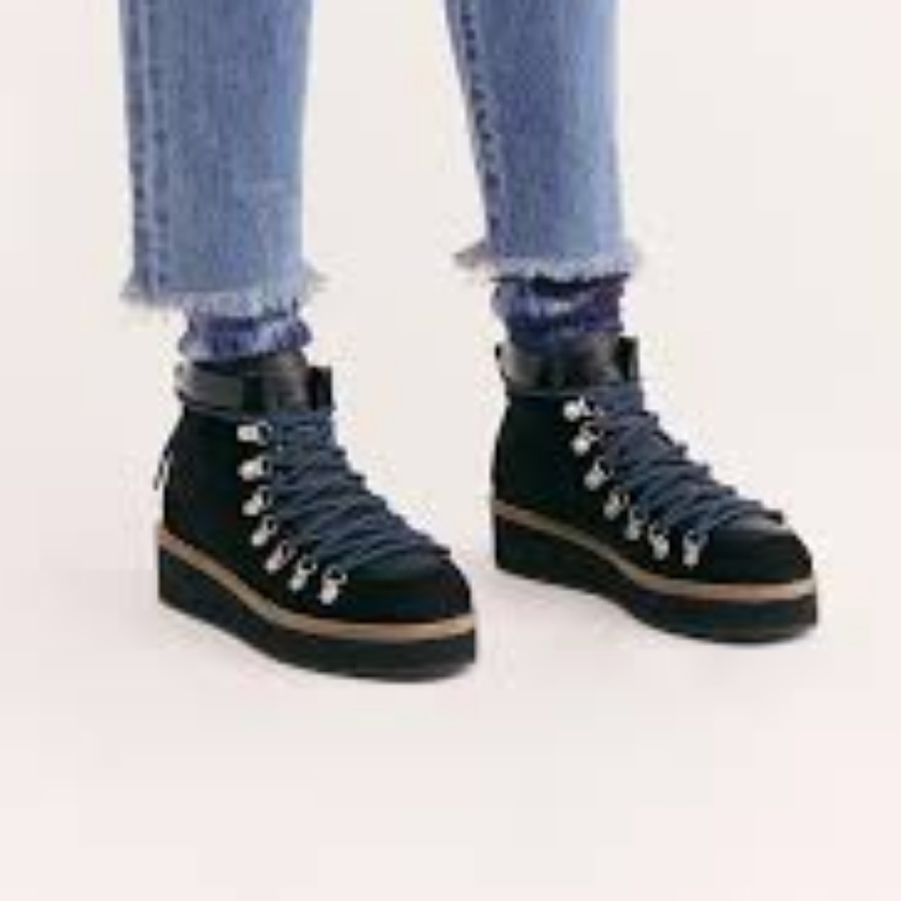 Free People Black Ankle Booties - Picture 2 of 9